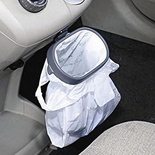 Onbio Car Trash Bag Holder Vehicle Garbage Bags Frame Pasted Trash Holder Car Rubbish Bag Plastic Clip
