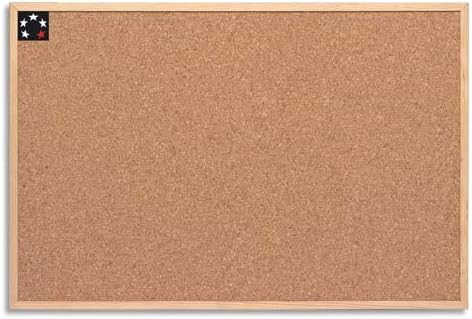 5 Star Office 906705 Korktafel 60 x 40 cm Kork / Holz Stück, braun x 5