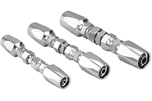 Cenroelon Reusable 1/4" 3/8" 1/2" ID Hydraulic Hose Fittings Repair Kit Hydraulic Hose Field Repair Kit