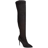 Thalia Sodi Womens Rominaa Suede Tall Over-The-Knee Boots Black 8 Medium (B,M)