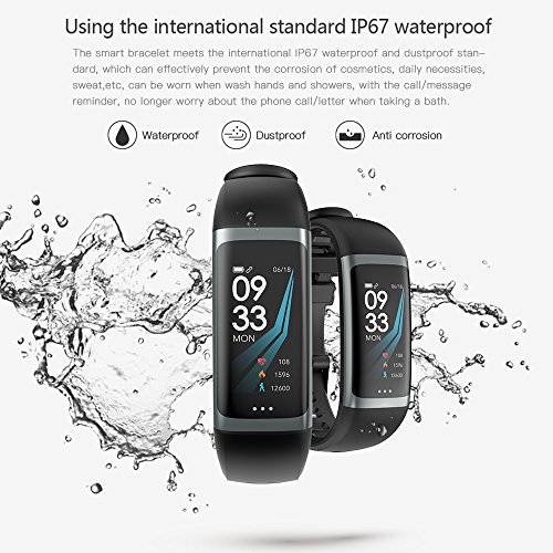 WELTEAYO Fitness Tracker Activity Tracker Fitness Watch Heart Rate Sleep Monitor Waterproof Smart Bracelet Bluetooth Pedometer Wristband Smart Watch for Android and IOS