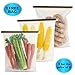 ADRM Good Stuff (2) Extra Extra Large Gallon Size Reusable Silicone food storage bags BPA & Plastic Free Food Preservation Sous Vide (2 Pack)