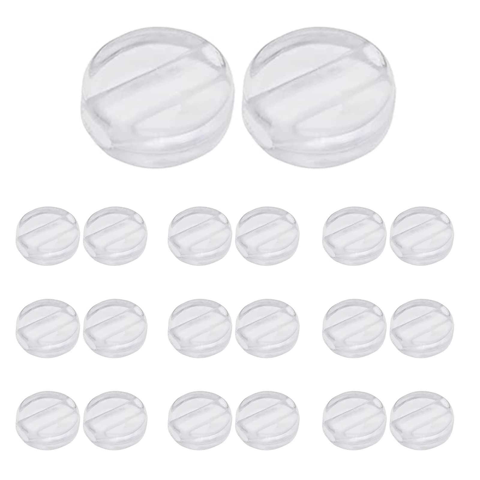 Cosswe Eyeglasses Temple Grips Retainer, Round Eyeglasses Temple Soft Eyeglass retainers Anti-Slip Glasses Retainers Hooks for Spectacle Sunglasses Eyewear (Transparent)