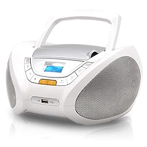 LAUSON CP443 CD-Speler met USB | Boombox Stereosysteem CD-Radio Draagbaare | Kinderradio met CD en MP3-Speler USB Port…