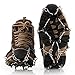 Uelfbaby Walk Ice Traction Cleat for Snow and Ice - Lite Duty Serious Traction Cleats for Boots and Shoe Ice Cleats (Black)