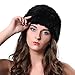 FURTALK Women's Winter Knitted Rabbit Fur Hat