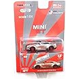 Nissan GT-R (R35) Type 1 LB Works LibertyWalk Satin Silver w/Rear Wing Limited Ed to 4,800 Pieces 1/64 Diecast Car by True Scale Miniatures MGT00049