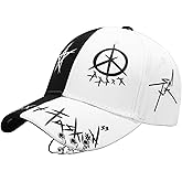 Men Women Y2K Punk Baseball Cap Graffiti Korean Hip Hop Hat Emo Alt Adjustable Caps Street Accessories Clothes Summer