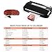 Pictek Vacuum Sealer, Easy One-Touch 2-in-1 Fully  Automatic Food Vacuum Saver Sealing System Machine with Roll Holder and Cutter, Black