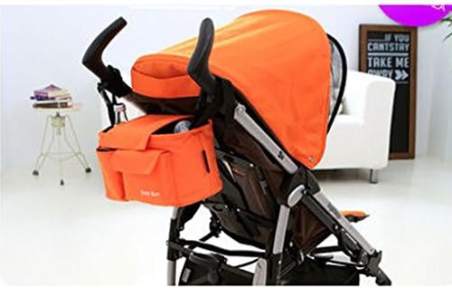 Stroller Organiser Baby Bag With Shoulder Strap,Latest Design Of Storage System For Parents,Fit Majority Of Pushchairs,Car Seats,Bikes,Bicycle,Diaper Bag,Bottle / Cup Holder,Thick,Black