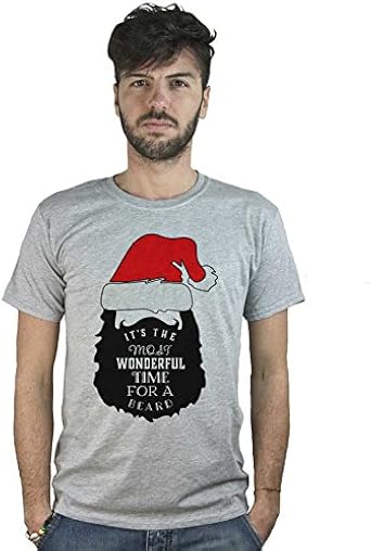 Frasi Babbo Natale Divertenti.T Shirt Barba Di Babbo Natale Maglietta Con Frase Divertente Sulla Moda Hipster Grigia Amazon It Abbigliamento