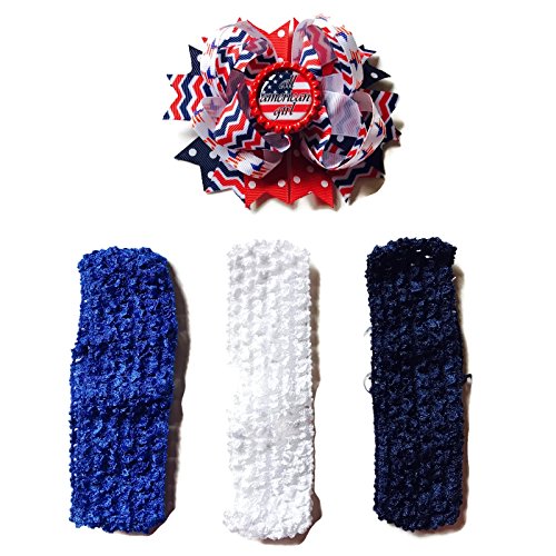 Rush Dance Cartoon Princess Superhero Bottle Cap Boutique Hair Bow Clip + Band