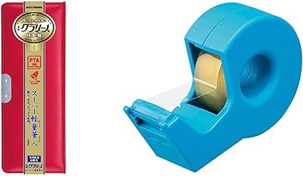 Amazon クツワ 筆箱 クラリーノ 1ドア レッド Cx128 コクヨ テープカッター カルカット ハンディタイプ 小巻き ライトブルー T Sm300lb テープ台 テープカッター 文房具 オフィス用品