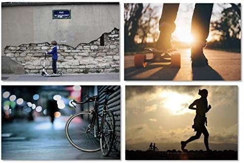 Gilet Clignotant LED de sécurité réfléchissant très Lumineux pour Le vélo, Trottinette électrique, Deux Roues, Hoverboard, gyro-Roue, Jogging, Running, Roller, Skate, Course à Pied, Marche à Pied