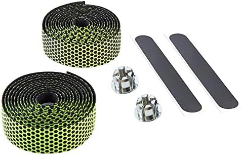 BNVB Bike Handlebar Tape 2Pcs Per Set with Bar Plugs, Superior Breathable Non-Slip Silicone Bar Tape for Road Bike Handle bar