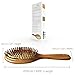 Natural Bamboo Detangling Hair Brush For All Hair Types,Hair Detangler, Improve Hair Growth, Prevent Hair Loss, Dandruff Scalp, Bamboo Bristles Pin Massage Scalp For Healthy Hair. Wet/Dry