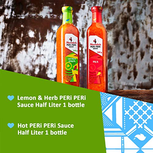 Nando's PERiPERi Zesty Hot Variety Pack Lemon & Herb Sauce and Our