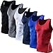 Neleus Men's 3 Pack Athletic Compression Under Base Layer Sport Tank Top