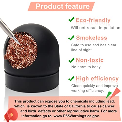 Soldering Iron Tip Cleaner Kit, Windspeed Nonslip Brass Soldering Tip