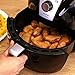 Utopia Kitchen Air-Fryer - 1300-Watt 3.2-Quart Oil Less Fryer - 50 Recipes Cookbook - Black