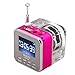 TOMTOP Mini Digital Portable Music MP3/4 Player Micro SD/TF USB Disk Speaker FM Radio (Rose)