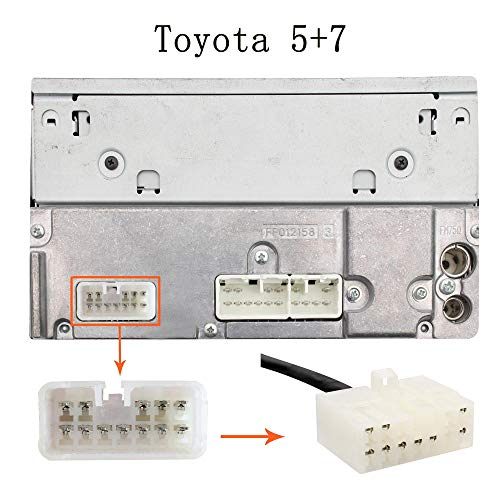 REFURBISHHOUSE 5+7Pin USB AUX Mp3 Player Adapter Car Digital Music Cd Changer Adapter for Toyota (5+7) Pin Camry Corolla Lexus RAV4 Yaris - Thumbnail 3