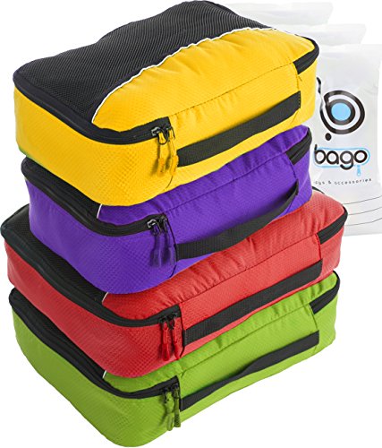 4-Travel-Packing-Cubes-For-Luggage-Organizer-Suitcase-6-Toiletry-and-Laundry-Organizers-2Large2Medium-LGreenRedMPurpleYellow
