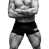 Muscle Alive Mens Bodybuilding Shorts 3" Inseam Cotton