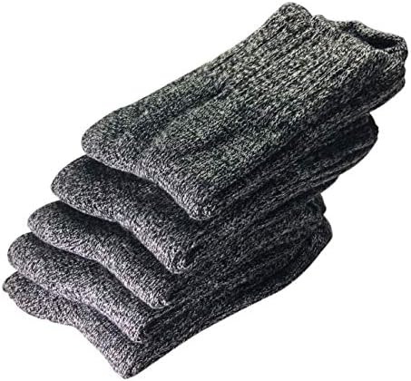 LuluVin Men's Socks Fun Warm Crew Dress Socks for Men 5 Pairs