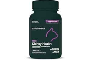 VetriScience Kidney Health Chewable Tablets, Renal Essentials Supplement for Cats, Kidney Care and Support with Mushroom, Astragalus Root, Nettle Seed and Herbs, Chicken and Fish, 60 Count