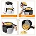 Bagotte Air Fryer, 3.7QT Oilless Electric Hot AirFryer with Full Touch Screen, 1500W Auto Off and Memory Function, Detachable Basket Dishwasher Safe, 6 Cooking Presets and Recipes, for Fast Healthier Food