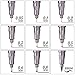 Tingeart Set of 9 Fineliner, Waterproof Archival Ink Fine Point Micro-Liner, Brush & Calligraphy Tip Nibs, Artist Illustration, Office Documents, Scrapbooking, Technical, 9pcs Black Pen