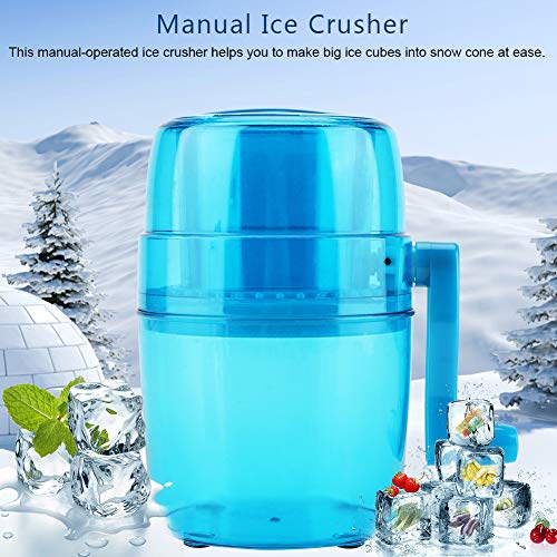 Asixx Eiscrusher, 1.1L Ice Crusher Handbuch, Ice Chopper Machine mit Handkurbel Ice Chopper Maker für Cocktails – Bild 5