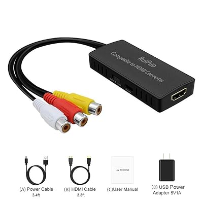 Composite AV to HDMI Converter 1080P PAL/NTSC Oman Ubuy