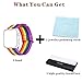 Bandmax Compatible with Rainbow LGBT Apple Watch Bands 42MM 44MMN Nylon Fabric Sport Straps Women Men Gay Pride Replacement Wristband Accessories Metal Buckle Compatible with iwatch 7/6/5/4/3/2/1