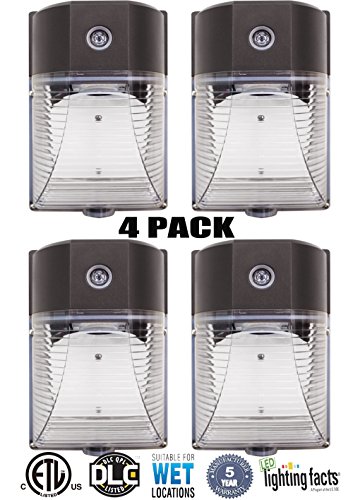 4 pack 26w 3000lm led wall pack light （photocell included）,12…