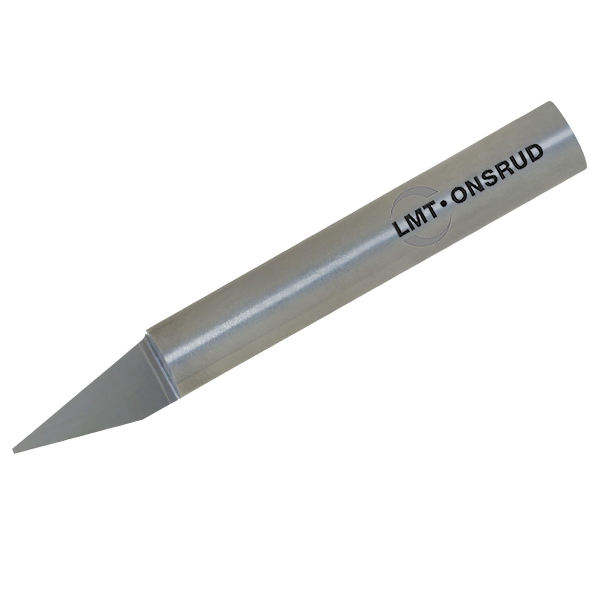 LMT Onsrud 37-25 Solid Carbide Engraving Tool, Uncoated (Bright) Finish, 1 Flute, 0.020" Tip Diameter, 30 Degree, 1/4" Shank Diameter, 2" Overall Length (Pack of 1)