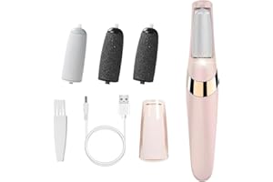 Songholee Electric Foot Callus Remover - USB Rechargeable Waterproof Pedicure Kit for Dead Skin & Cracked Heels, Hard Skin Re