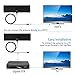 TV Antenna, MIESCHER Indoor Mini TV Antenna, 35 Miles Signal Reception for 1080P, VHF and UHF, get Free Local Channels for Smart TV, HDTV and TV - Black