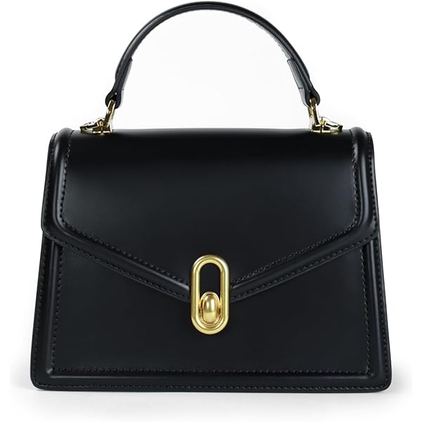 ON / ELEVEN Leather Bucket Bag for Women - Black and Brown ON / ELEVEN Leather Bucket Bag for Women - Black and Brown