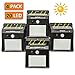 Induxpert Motion Solar Sensor Light Outdoor | Wireless Security LED Lighting | Dim Light Night Mode | 20 LEDs;Pack of 4| For Patio, Deck, Garden, Backyard, Garage, Driveway, Fence, Pathway, Front Door