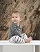 L'ovedbaby Unisex Newborn Organic Leggings, Coral Stripe, 3-6 Months