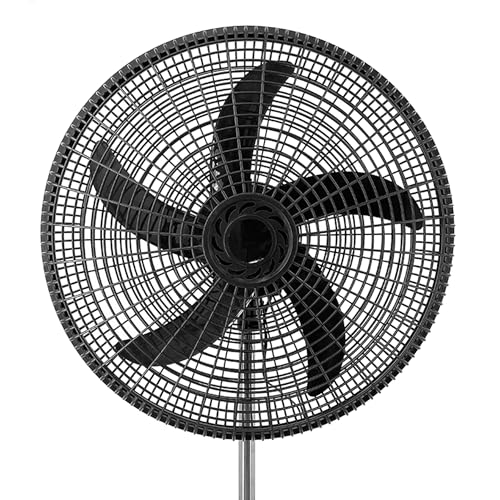 Aishini [ Pack of 2 ] Oscillating [ 5 Blades ] 18"Pedestal Fan, 3 Speeds Stand Fan | Adjustable Tilt and Height Adjustable upto 1.3m | Electrical Fan for Bedroom, Living Room, Office | Floor Fan