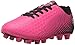 Vizari Stealth FG Soccer Shoes | Firm Ground Outdoor Soccer Shoes for Boys and Girls | Lightweight and Easy to wear Youth Outdoor Soccer Cleats | Pink/Black | Little Kid