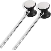 2Pcs Double Sided Bass Drum Pedal Beater with Felt Head, Double Kick Drum Pedals Beater, Drum Percussion Parts Accessories