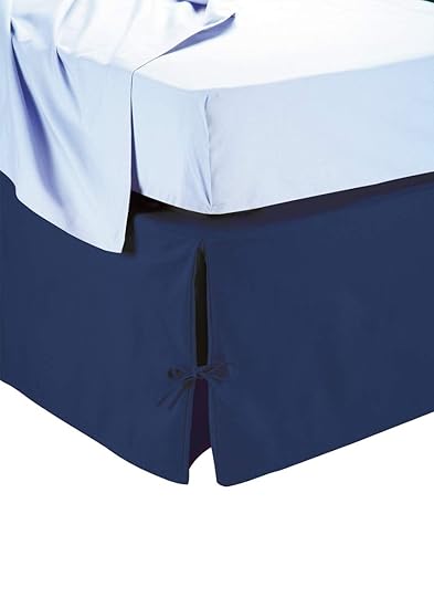 Gonna Letto Con Volant Elastica - Coprigiroletto Antipolvere 200x220x45cm Verde Scuro - Foto 8