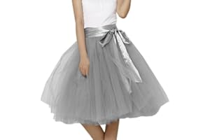 ELLIEWELY EllieHouse Womens Short Tutu Tulle Skirt with Sash PC06