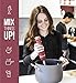 Chefman Immersion Stick Hand Blender Stainless Steel Shaft & Blades, Powerful 300 Watt Ice Crushing & Soap Making 2-Speed Control One Hand Mixer, Soft Silk Touch Grip - Marsala