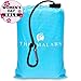 Sandless Beach Mat, Ground Blanket for the Park, Folds to Pocket Size: Take It Anywhere! Anti-Sand Waterproof Parachute Sheet for Concerts, Picnics and Festivals. Ultra Lightweight Tarp (Light Blue)