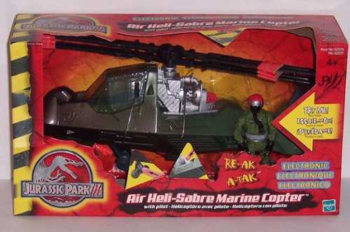 Jurassic Park Air Heli Sabre Marine Copter With Pilot